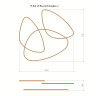 Cветодиодная большая люстра Integrator Set of Round Triangles