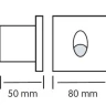 Квадратный LED светильник Integrator IT-715-Alum