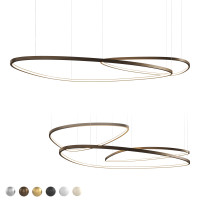 Cветодиодная большая люстра Integrator Set of Round Triangles